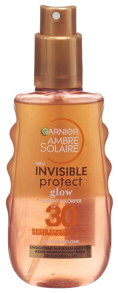 Ambre Solaire Invisible Glow - einem & Protect Glanz Spray Schutz und LSF30 in